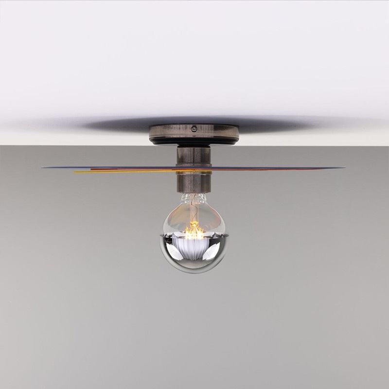 【Mullan】アイルランド「Neptune」カラフルディスク シーリングライト1灯（φ400×D95mm)