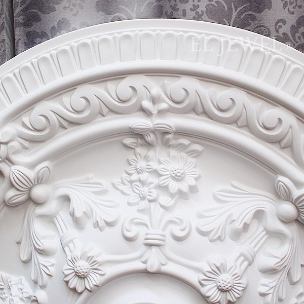 シャンデリアをよりエレガントに★ シーリングメダリオン(Φ660×H75mm)