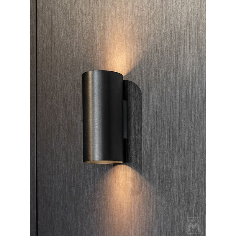 【MARETTI】オランダ・ウォールライト「GABLE」2灯 BLACK(W100×D105×H220mm)