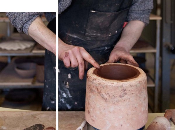 【Mullan】アイルランド・「SENNA」オーガニックセラミックペンダントライト1灯・BLUE EARTH（W120×H280mm）