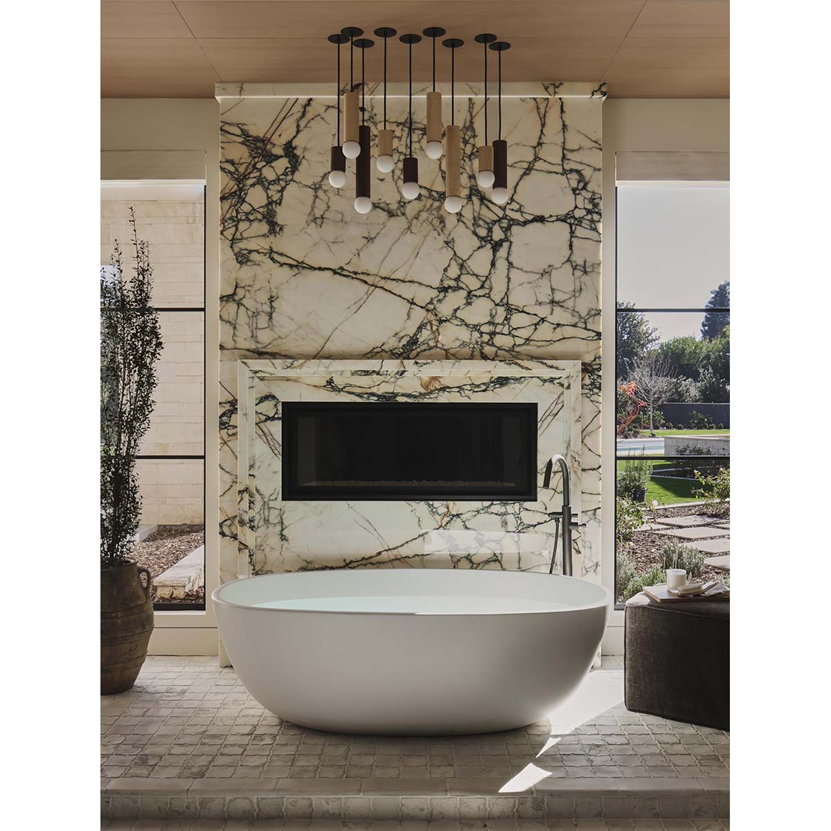 【ALLIED MAKER】 アメリカ・インテリア照明「Wood Cylinder Pendant 04