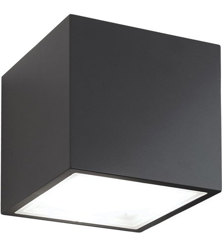 【Modern Forms】アメリカ・デザイン照明シーリングライト「Bloc」 LED ブラック（W139×D114×H83mm）