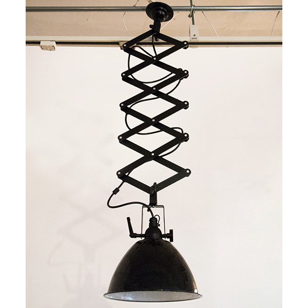 フランス ビンテージ ホーローライト ペンダント ごま塩 ブラック ホーローシザーライト1灯・ブラック（φ255mm） | EL JEWEL