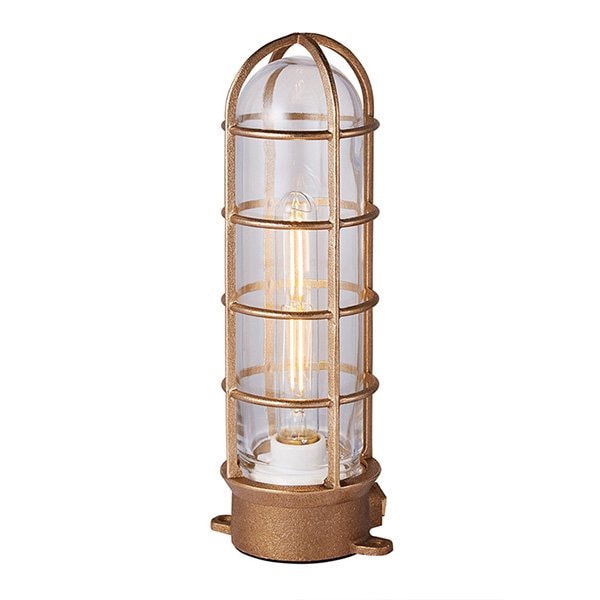 ビーチハウス ベーシックランプ「Beach house」1灯 L・ブラス／シルバー（φ110×D340mm）屋内・屋外兼用