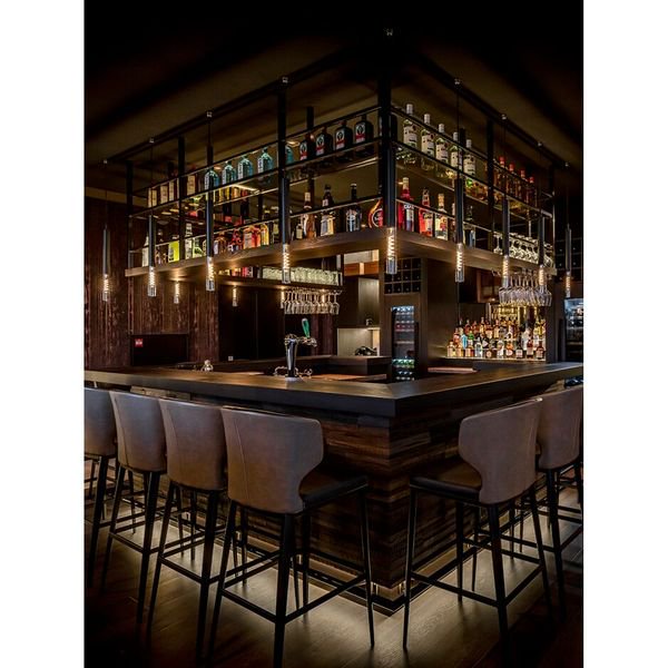 【MARETTI】オランダ・シェードペンダントライト「RIVINGTON TUBE」1灯 BLACK(φ45×H560mm)