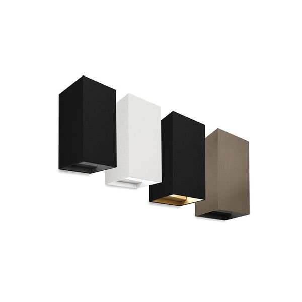 【MARETTI】オランダ・ウォールライト「INLET」2灯 BLACK（φ102×H200mm）