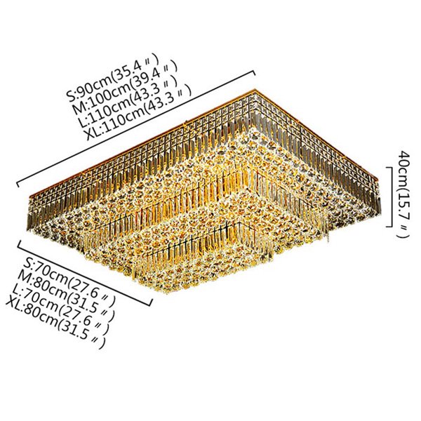 シーリングライト クリスタル照明(W900・W1000mm)*****