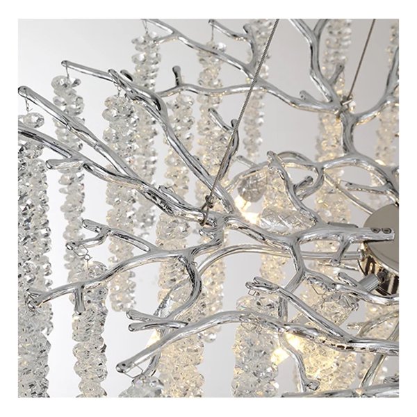 【SaloEElaitte】クリスタルシーリングシャンデリア ゴールド／シルバー 10～15灯（W600～1000mm）