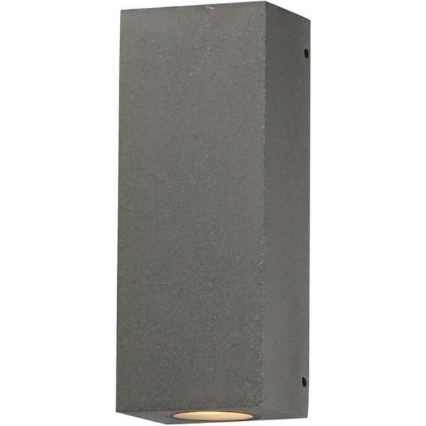 【ET2】アメリカ・アウトドアウォールライト「Pilar 」2灯 グレー（W127×D102×H331mm）