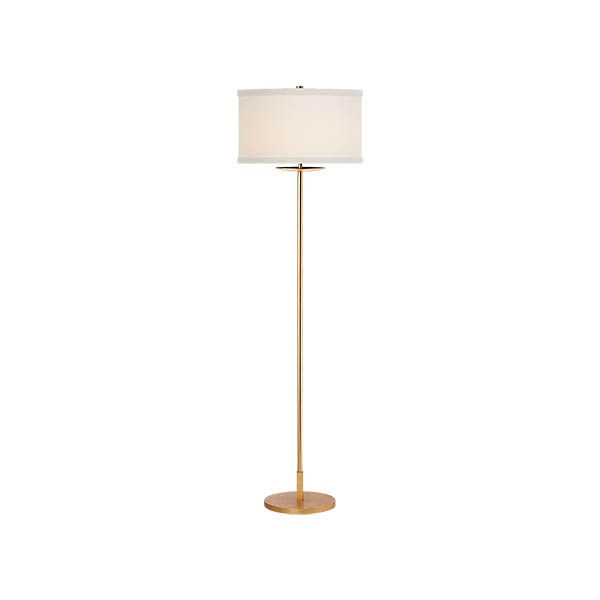 【Visual Comfort】アメリカ・フロアライト「Walker Medium Floor Lamp」1灯　ホワイト・ゴールド (W432×H1473mm)