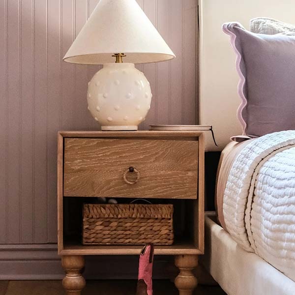 【MITZI】アメリカ・モダンテーブルライト「Annabelle」1灯・ホワイト（Φ388×H458mm）