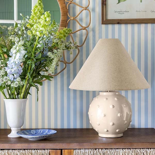 【MITZI】アメリカ・モダンテーブルライト「Annabelle」1灯・ホワイト（Φ388×H458mm）