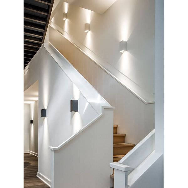 【MARETTI】オランダ・ウォールライト「INLET」2灯 WHITE（φ102×H200mm）