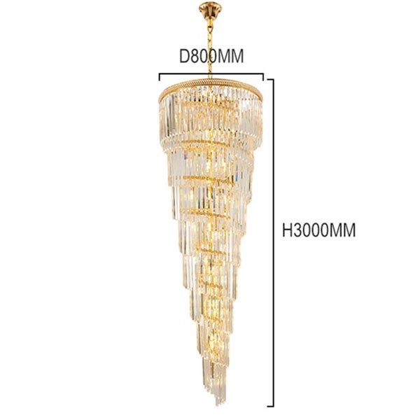 クリスタルシャンデリア ゴールド 5灯 Gold Crystal Chandeliers LED Lamp Modern Crystal Chandelier