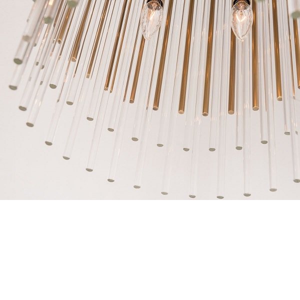 グッドスタッフ Passeri パッセリ シャンデリア アイアン 訳有 HUDSON VALLEY】アメリカ・デザイン照明 ガラスロッドシャンデリア