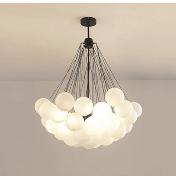 北欧 ペンダントライト ガラスシェードデザイン照明 3灯 M L ゴールド