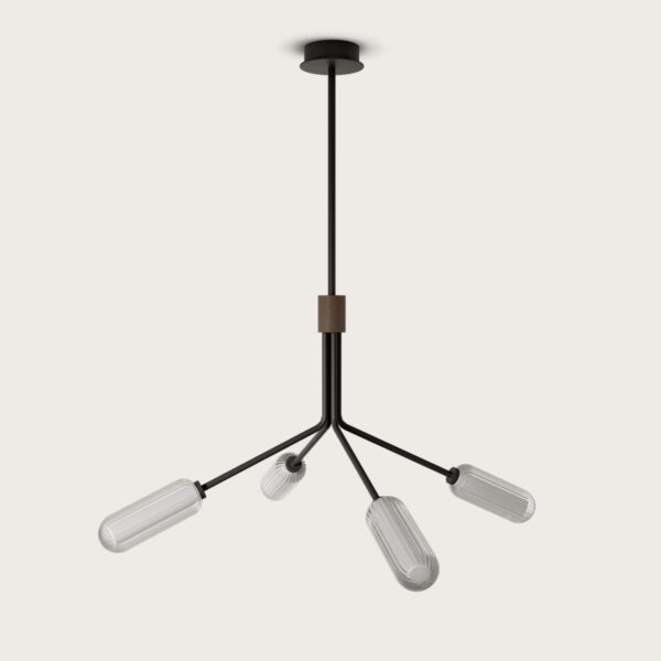 【aromas】 スペイン・インテリア照明「LARI」ペンダントライト ブラック／ブラウン／グレー／オレンジ（H180mm)