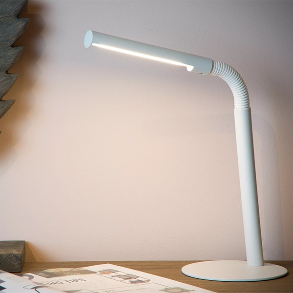 【LUCIDE】ベルギー デザイン照明 テーブルライト「GILLY」White（W290×H490mm）