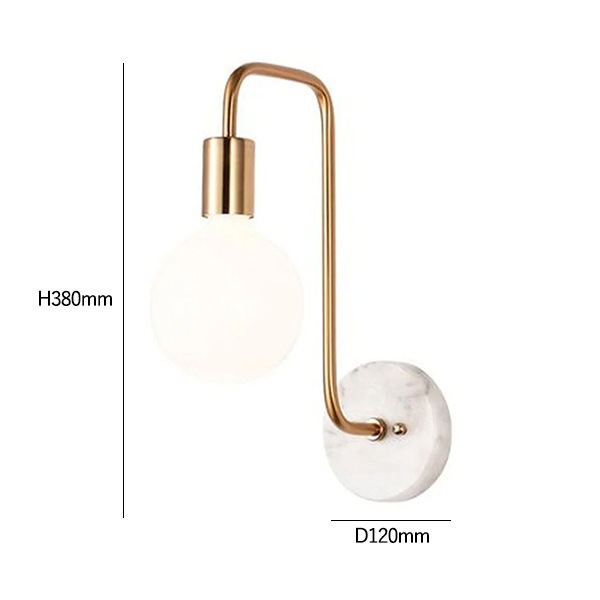 【リーズナブル】デザイン照明 モダン LEDウォールライト Gold／Rose gold（D120×H380mm） ウォールライト・ブラケットライト