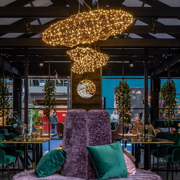 MARETTI】オランダ・ペンダントライト「GOLDEN CLOUD」 ゴールド（W760