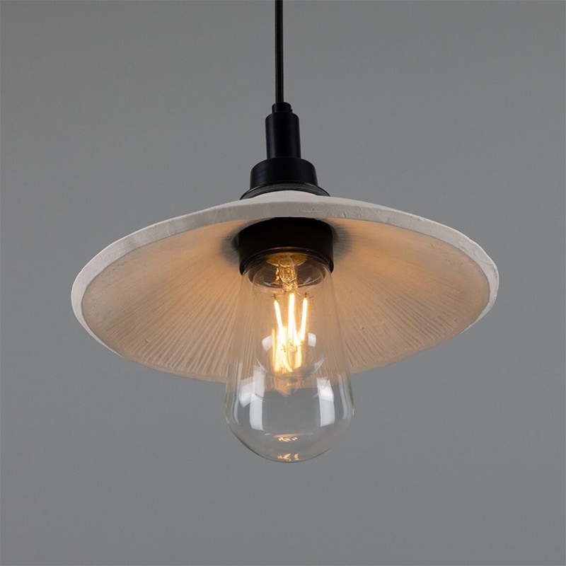 【Mullan】アイルランド「Pyrus-Organic Ceramic Bathroom」ペンダントライト 1灯 マットホワイト(D270×H137mm)