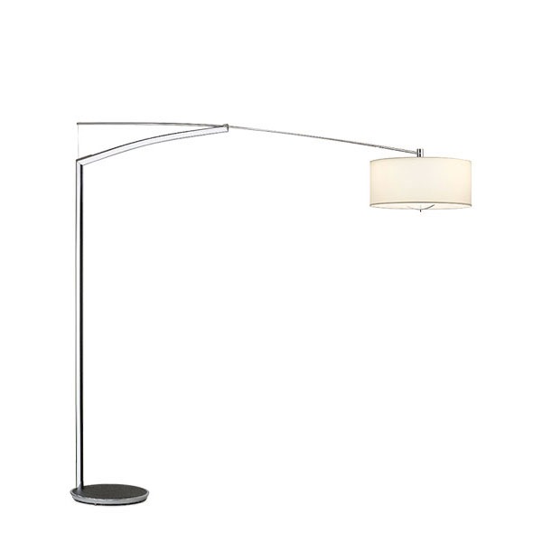 【VIBIA】 スペイン・デザイン照明「Balance」フロアライト　ブラック／シルバー（W2150×H2100mm）