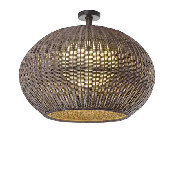 【Bover】 スペイン・アウトドア インテリア照明「Garota PF／02 Outdoor」Graphite Brown Structure, Brown Shade (Φ720×H560mm)