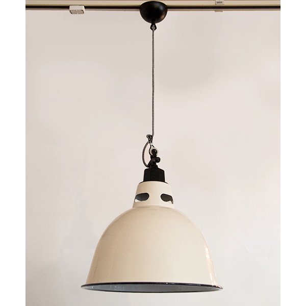 ホーローランプ1灯・アイボリーホワイト（φ362mm）