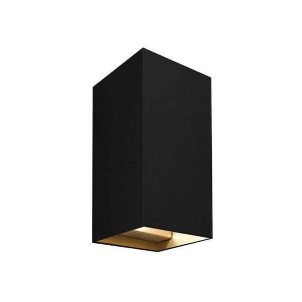 【MARETTI】オランダ・ウォールライト「INLET」2灯 BLACK×GOLD（φ102×H200mm）