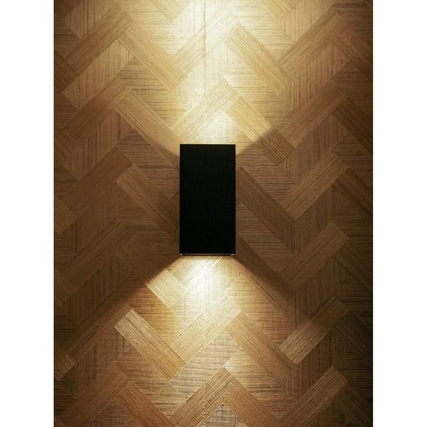 【MARETTI】オランダ・ウォールライト「INLET」2灯 BLACK×GOLD（φ102×H200mm）