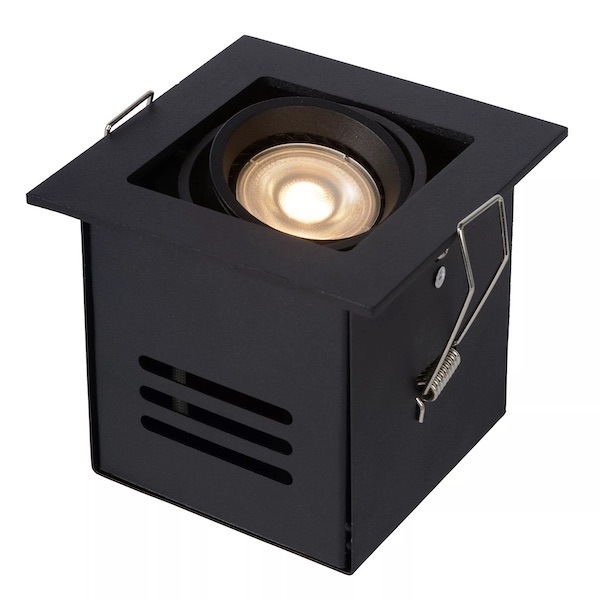 【LUCIDE】ベルギー デザイン照明 シーリングライト「CHIMNEY」Black 1灯（W115×D115×H93mm）