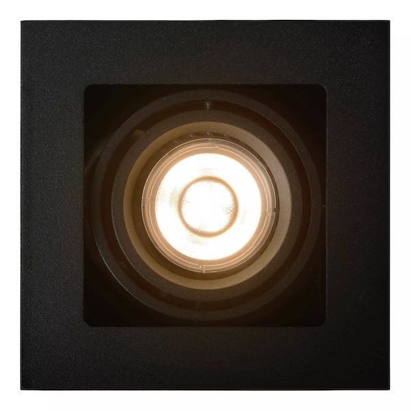 【LUCIDE】ベルギー デザイン照明 シーリングライト「CHIMNEY」Black 1灯（W115×D115×H93mm）