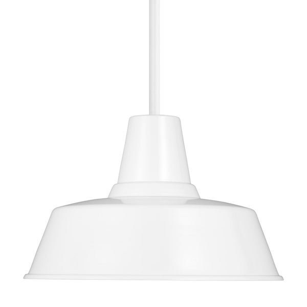 【GENERATION LIGHTING】アメリカ・Sea Gull Collectionアウトドアペンダントライト「Barn」1灯 ホワイト (Φ356×H229mm)