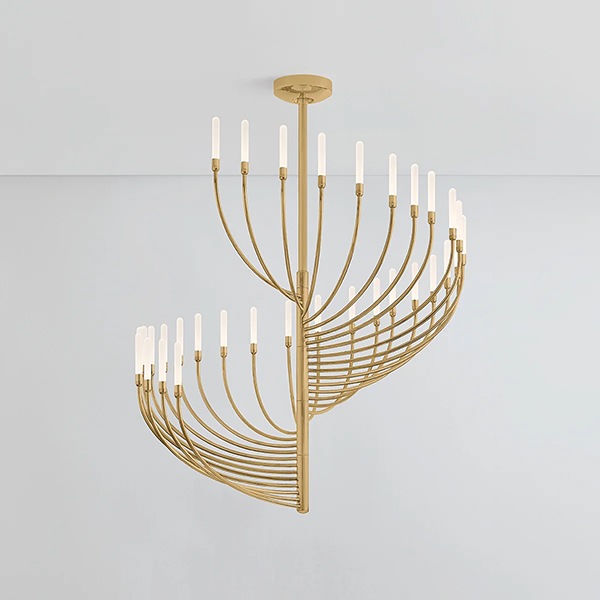 【CORBETT】アメリカ モダンシャンデリア「Amalthea」42灯 ゴールド（W1067×H1150mm）