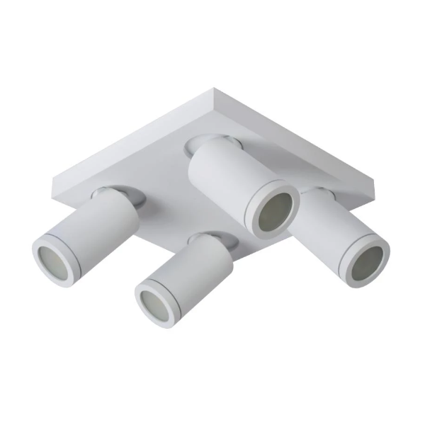 【LUCIDE】ベルギー バスルームシーリングスポットライト「TAYLOR」White 4灯（W240×D240×H123mm）