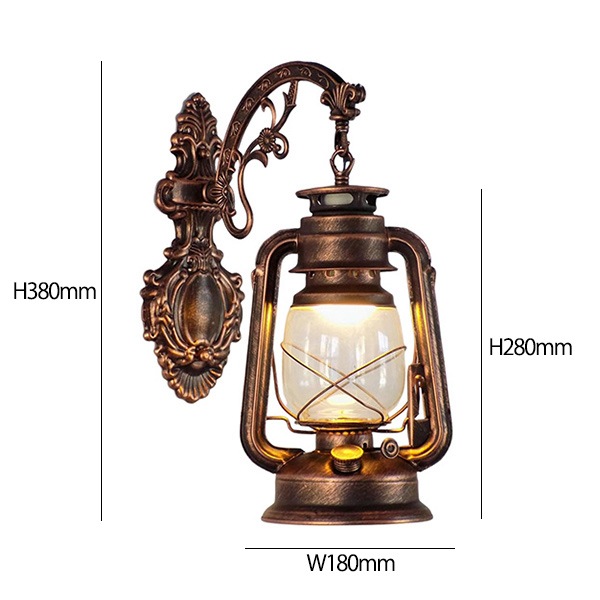 デザイン照明　アンティークモダンウォールライト　1灯（W180×H380mm）