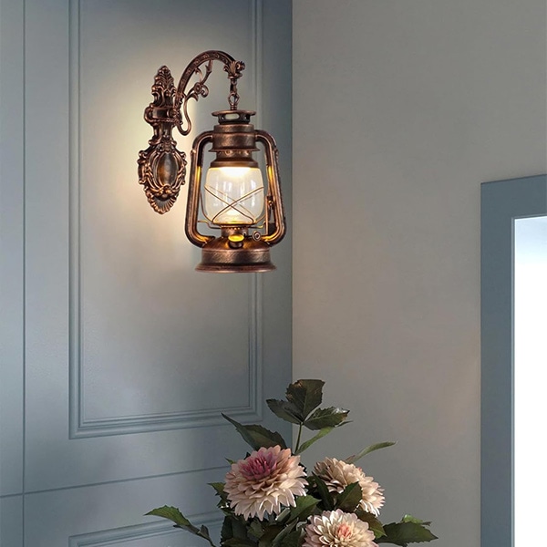 デザイン照明　アンティークモダンウォールライト　1灯（W180×H380mm）