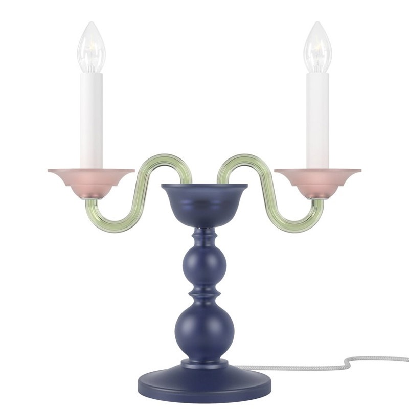 【Preciosa】「Eugene M CONTEMPORARY COLOUR」テーブルライト 2灯（W400×D170×H400mm）