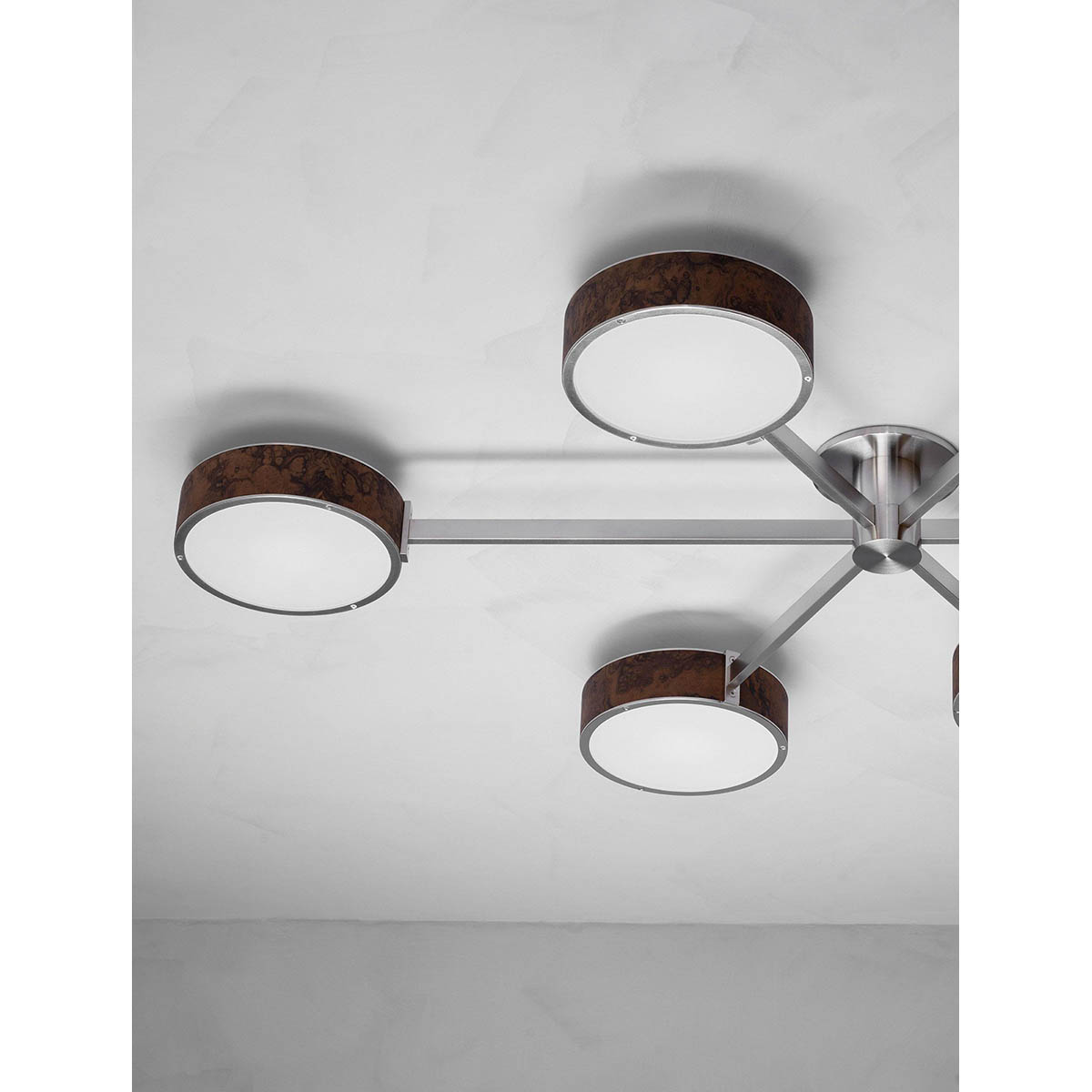 【ALLIED MAKER】 アメリカ・インテリア照明「Monoscope 6 Flush Mount」シーリングライト カスタムカラー (W1550×D1112×H121mm)