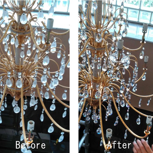シャンデリア・照明のクリーニング（清掃）