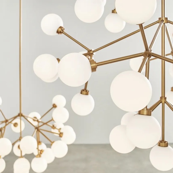 【TECH LIGHTING】アメリカ・モダン照明 モダンシャンデリア「Mara Grande Chandelier」LED照明 ゴールド（W826×D826×H877mm）