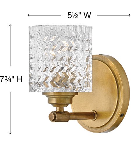 【HINKLEY】ウォールライト「Elle」1灯(L165×W140×H197mm)