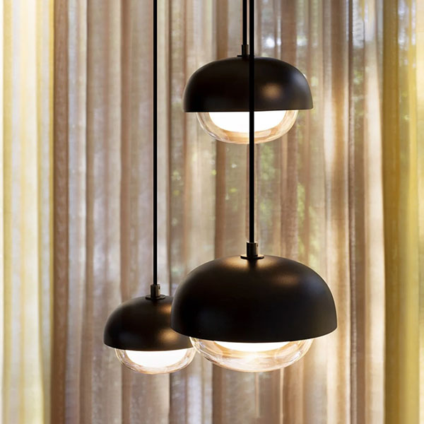 【TOOY】イタリア・デザイン照明「Muse」シーリングペンダントライト　ゴールド（φ150×H110mm）