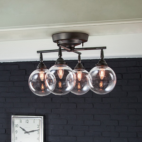 4灯 インダストリアルスタイル シーリングライト