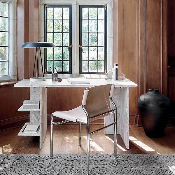 アメリカ・デザイン照明シェードテーブルライト「EXPOSIOR」2灯（W460×H500mm）