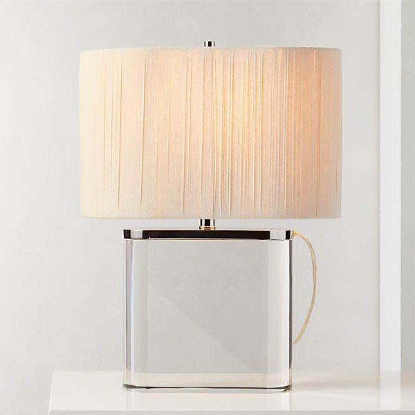 アメリカ・デザイン照明クリスタルベーステーブルライト「CLAIR」1灯（W410×D230×H520mm）