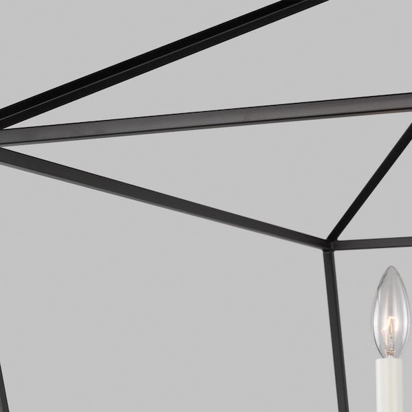 【GENERATION LIGHTING】アメリカ・Sea Gull Collectionペンダントライト「Dianna」5灯 ブラック (W712×D712×H635mm)