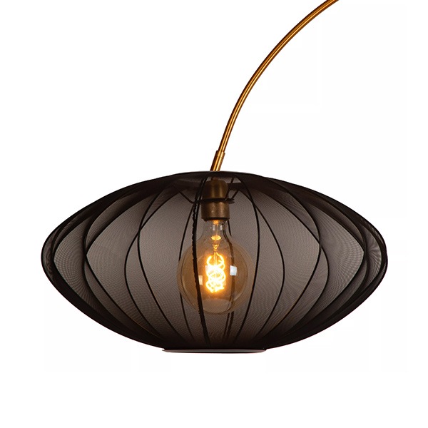 【LUCIDE】ベルギー デザイン照明 フロアライト「CORINA」Black(W1310×H1920mm)
