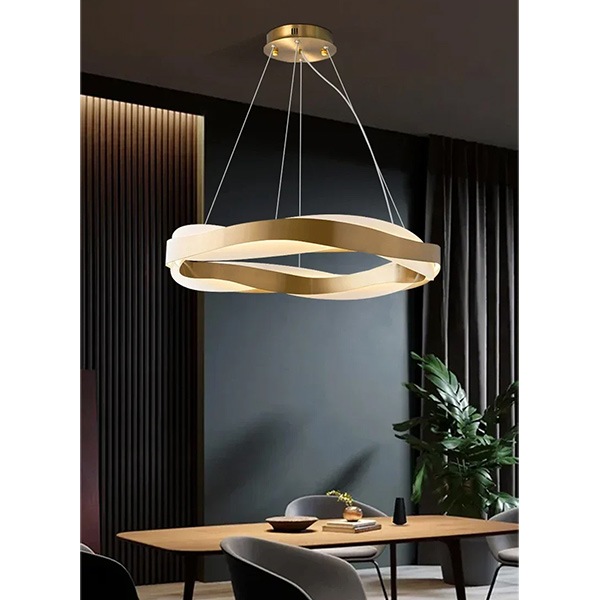 デザイン照明 フープペンダントライト ゴールド（φ650／800／950mm