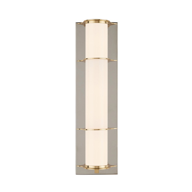 【CURREY】アメリカ・デザイン照明 ウォールライト 1灯「Blaine」クローム（W127×D101×H457mm）